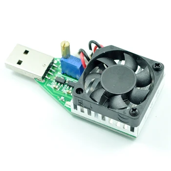 USB Тестер разрядки аккумулятора мощностью 15 Вт Регулируемый электронный Нагрузочный резистор Напряжением 3,7-13В Аксессуары
