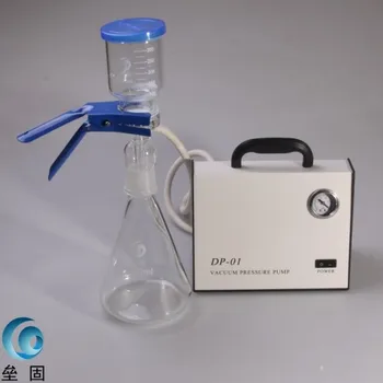 Безмасляный мембранный вакуумный насос высокого давления DP-01, 1000 мл, набор для фильтрации растворителей, аппарат для химического анализа, аппарат для фильтрации растворителей