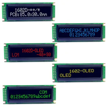 14-контактный Белый/Желтый/Зеленый/Красный/синий 1602D-OLED экран Контроллер WS0010 Параллельный/SPI интерфейс Символьный OLED