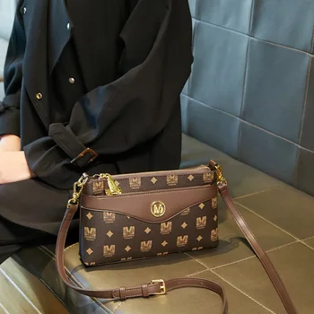 Роскошная женская сумка с диагональю 2023, Дизайнерская кожаная мода нового стиля, сумка на одно плечо, простота для отдыха, сумка-конверт для поездок на работу.