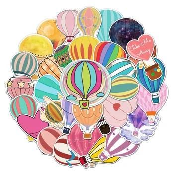 Наклейка с рисунком воздушного шара, мультфильм Для маленьких детей, Самодельный скутер, Планировщик багажа, Канцелярские наклейки