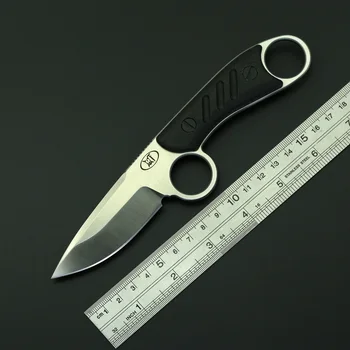 Оригинальный протектор GODFUR Фиксированный нож DC53 с лезвием из льна и микарты, Походные охотничьи Тактические ножи для выживания EDC Tools