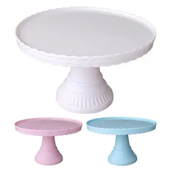 Полезная тарелка для десерта, 3 цвета, тарелка для торта, Компактная подставка для десертного стола с закругленными углами