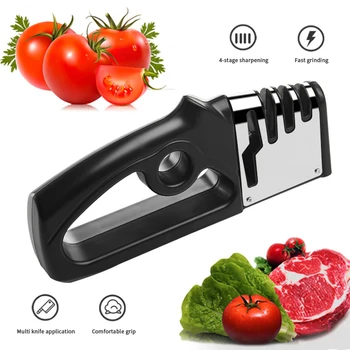 Кухонные точилки Бытовая быстрая заточка Ручные точилки для кухонных ножей Многофункциональный инструмент для заточки ножей