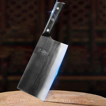 8-дюймовый китайский нож шеф-повара, Острый Тесак, Кухонные Ножи для нарезки овощей, Инструменты для приготовления мяса, Фарфор ручной работы Messer