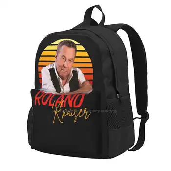 Roland Kaiser-Rip Roland Kaiser-Покойся С миром Школьная сумка Roland Kaiser Большой емкости Рюкзак Для ноутбука 15 Дюймов Schlagers?Nger
