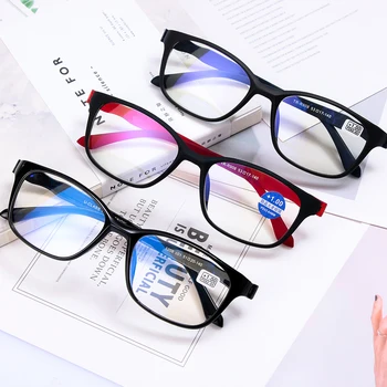 1 ШТ. Очки для чтения унисекс, легкие прозрачные очки для пожилых людей без оправы, Увеличительные очки для ухода за зрением + 1.0 ~ + 4.0