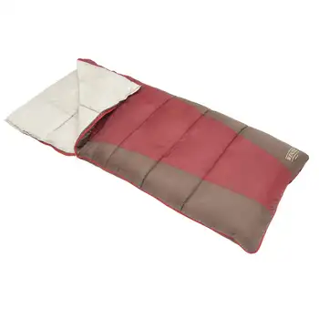Прямоугольный спальный мешок Lakeside 40-50 градусов, красный, 78 