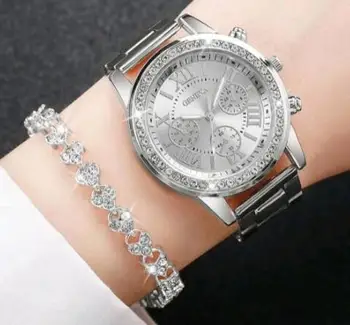 2022 Женские кварцевые наручные Часы Dress Watch Женские Часы с Кристаллами и Бриллиантами Женские Часы Montre Femme из нержавеющей Стали 