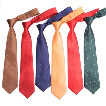 Элегантный мужской галстук 8 см в горошек, Пледы, узоры, Красные галстуки для жениха, Аксессуары для деловых вечеринок Ascot из полиэстера и жаккарда