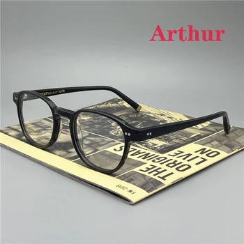 Оптическая оправа для очков, мужчины, женщины, Джонни Депп Артур, винтажные очки, компьютерная ацетатная оправа для очков для мужчин, прозрачные линзы