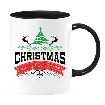 caneca com, Тампа, высококачественная керамическая чашка tazas de tceramitw, кружки с тонкими c-образными ручками на Рождество