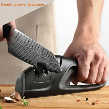 быстрая точилка Ручной многофункциональный инструмент для заточки ножей Лезвие из нержавеющей стали Кухонные принадлежности