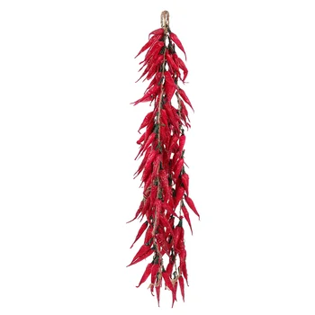 Искусственный Перец Сухой Чили Кулон Имитация Красных Подвесок Подвесные Перцы Поддельный Растительный Орнамент