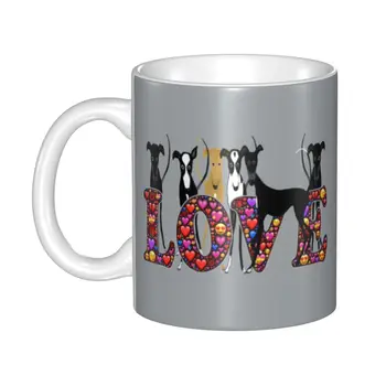 Кружка Love Hounds По Индивидуальному Заказу Greyhound Whippet Борзая Собака Керамическая Кофейная Кружка Творческий Подарок