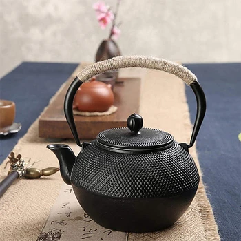 Японский чугунный чайник с заваркой из нержавеющей стали Чугунный чайник для кипячения воды Улун 600/800 / 1200МЛ