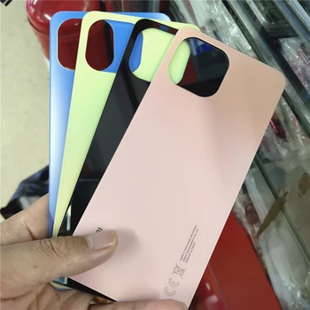 Оригинальное стекло задней крышки для Xiaomi Mi 11 Lite, крышка батарейного отсека, дверца корпуса, чехол для xiaomi mi11 lite, Ремонт задней части, замена детали