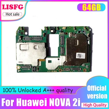 Оригинальная Разблокированная Материнская Плата Для Huawei Nova 2i 64GB Материнская Плата Android OS Logic Board С Полноценными Чипами
