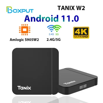 Smart TV Box Android 11 Tanix W2 Amlogic S905W2 Android 11,0 Медиаплеер H.265 AV1 Двойной Wifi HDR 10 + 4GB32GB Телеприставка 2G16G