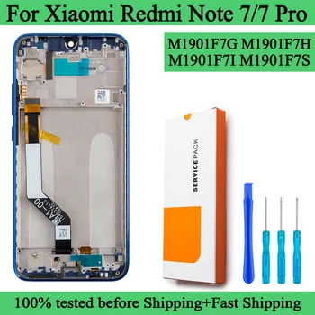 M1901F7G M1901F7H M1901F7S Оригинальный ЖК-дисплей Для Xiaomi Redmi Note 7 Дисплей С Сенсорным Экраном и Цифровым Преобразователем В Сборе Для Redmi Note 7 Pro LCD