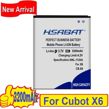Высококачественный аккумулятор HSABAT Top Brand 3200 мАч для Cubot X6