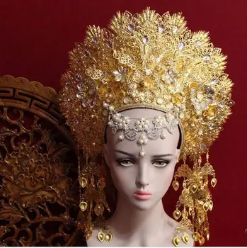 Высочайшее качество, 8 дизайнов, Тиара для волос королевской принцессы Таиланда, Древнекитайский костюм, аксессуары для волос, корона для волос королевы