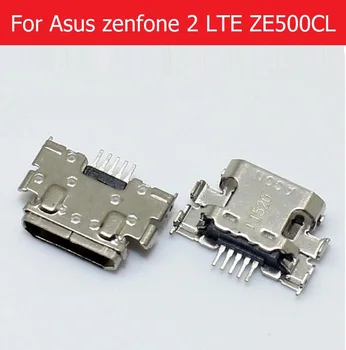 100% Подлинный порт зарядного устройства Micro USB для Asus zenfone 2 LTE ZE500CL дата зарядная док-станция разъем USB jack замена разъема