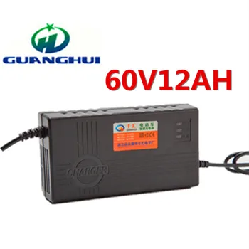 Интеллектуальное свинцово-кислотное зарядное устройство 60V12AH, используемое для электровелосипеда 10-14 Ач