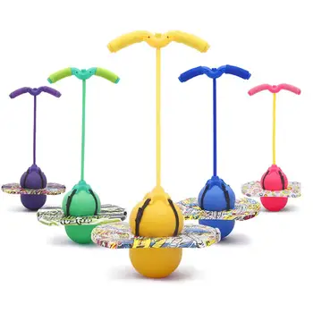 Доска для прыжков с балансировкой, прыгающий мяч, Надувная игрушка для упражнений для детей и взрослых, скакалка с ручкой, тренажеры для фитнеса