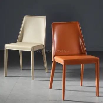 Свадебные обеденные стулья Специальный современный дизайн, Напольное покрытие для вечеринок, Одинарные Кожаные кресла для отдыха, Скандинавская Мебель Sedia