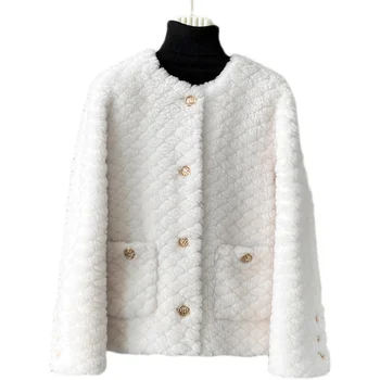 PUDI Женское Роскошное пальто из натуральной шерсти, Зимняя куртка для женщин и девочек, Парка для стрижки настоящих Овец, пальто CT1108