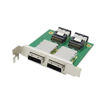 Двойной порт Mini SAS от внутреннего SFF-8087 до внешнего адаптера HD SFF-8088 Sas26P PCI SAS