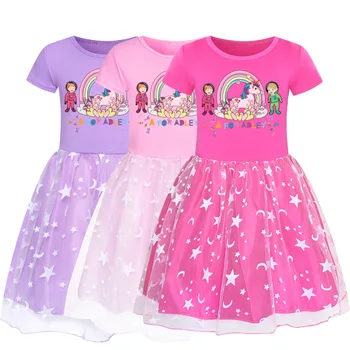 Летняя детская одежда для маленьких девочек Хлопковое кружевное платье от Adley для маленьких девочек Платья для вечеринки в честь дня рождения Блестящее платье Платье принцессы