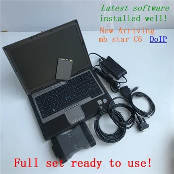 MB Star C6 PRO Диагностический Инструмент Поддержка Программного обеспечения DOIP CAN SSD VCI WIFI Мультиплексор SD Connect Plus Ноутбук D630 С ПОЛНЫМ КОМПЛЕКТОМ ГОТОВ