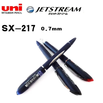 3шт Япония UNI Mitsubishi SX-217 Шариковая Ручка 0,7 мм JETSTREAM Средняя Ручка Ультра Гладкая Офисные и Школьные Принадлежности