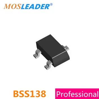Mosleader BSS138 SOT23 3000 шт. LBSS138LT1G BSS138LT1G N-канальный 50 В 220 мА 0.22A Сделано в Китае Высокое качество
