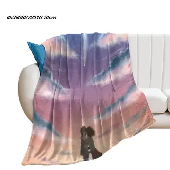 Аниме Фланелевое одеяло с вашим именем, Персонализированный подарок для фото, сделай сам, Домашний Диван для отдыха, одеяло для улицы, Переносное одеяло, теплые постельные принадлежности