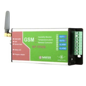 WF-TP02B GSM контроллер температурной сигнализации Дистанционное управление SMS Мониторинг датчика 100-240 В