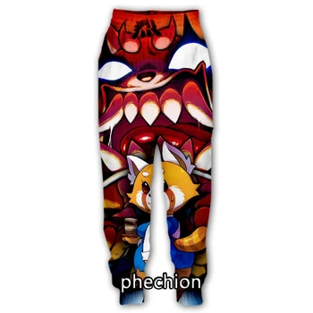 phechion Новые мужские/женские повседневные брюки с 3D-принтом в стиле аниме 
