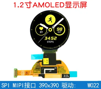 maithoga 1,2-дюймовый 24-контактный Цветной Круглый экран HD AM OLED W022 ASIC Drive IC 390 *390 MIPI + SPI Интерфейс Smartwatch Display