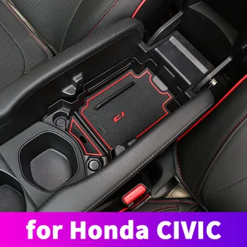 Коробка для хранения подлокотника коробка для хранения центрального подлокотника модификация украшения аксессуары Для Honda Civic 10th 2016 2017 2018 2019
