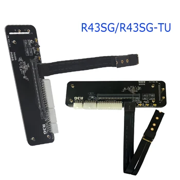 Портативный ПК R43SG M.2 ключ M для NVMe Подставка для внешней видеокарты Кронштейн PCIe3.0 x4 Кабель Riser для ITX STX NUC VEGA64 GTX1080Ti