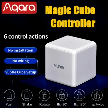 Aqara Magic Cube Control Версия Zigbee, управляемая шестью действиями Для умных домов Mi Home Magic Cube С концентратором Gateway