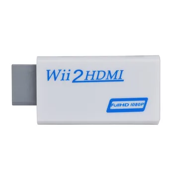 Конвертер WII в HDMI Full HD 1080P Конвертер WII в HDMI Wii 2 HDMI 3,5 мм Аудио для ПК HDTV Монитор Дисплей Адаптер Wii-HDMI