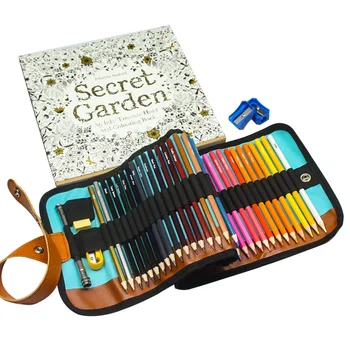 Новый 50-цветной деревянный цветной карандаш с шестигранным маслянистым грифелем, набор цветных карандашей для художественной росписи