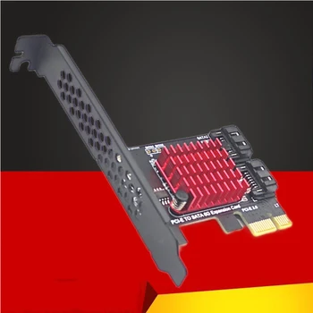 Адаптер Chi a для майнинга SATA PCI e с 2 портами SATA 3.0 для PCIe x1 Карта расширения SATA3.0 PCIe PCI-e Конвертер JMB 582 с чипом для дополнительных карт