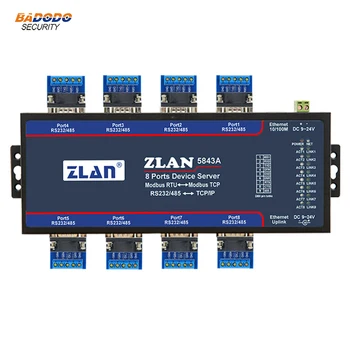ZLAN5843A 8-портовый преобразователь RS232 RS485 в Ethernet с поддержкой Modbus