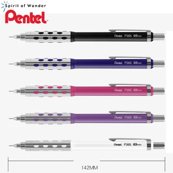 1 шт металлический механический карандаш Pentel 0,5 мм P365 металлический нескользящий автоматический карандаш нажимного типа с резиновой массажной подушкой с низким весом