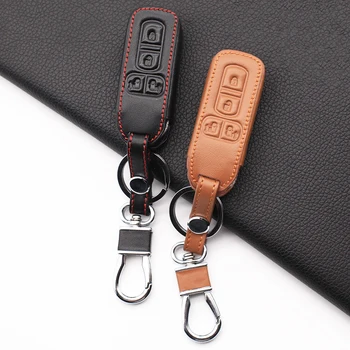 Высококачественный кожаный чехол для дистанционного ключа автомобиля с 4 кнопками для Honda n-one N-BOX N Wagon Plus, аксессуары для ключей от машины, защитный чехол