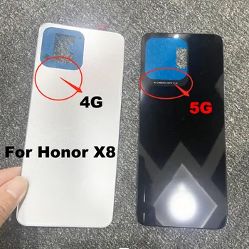 Для Huawei Honor X8 Задняя Крышка Батарейного Отсека Задняя Панель Двери Корпус Корпуса Запчасти для Ремонта 4G 5G